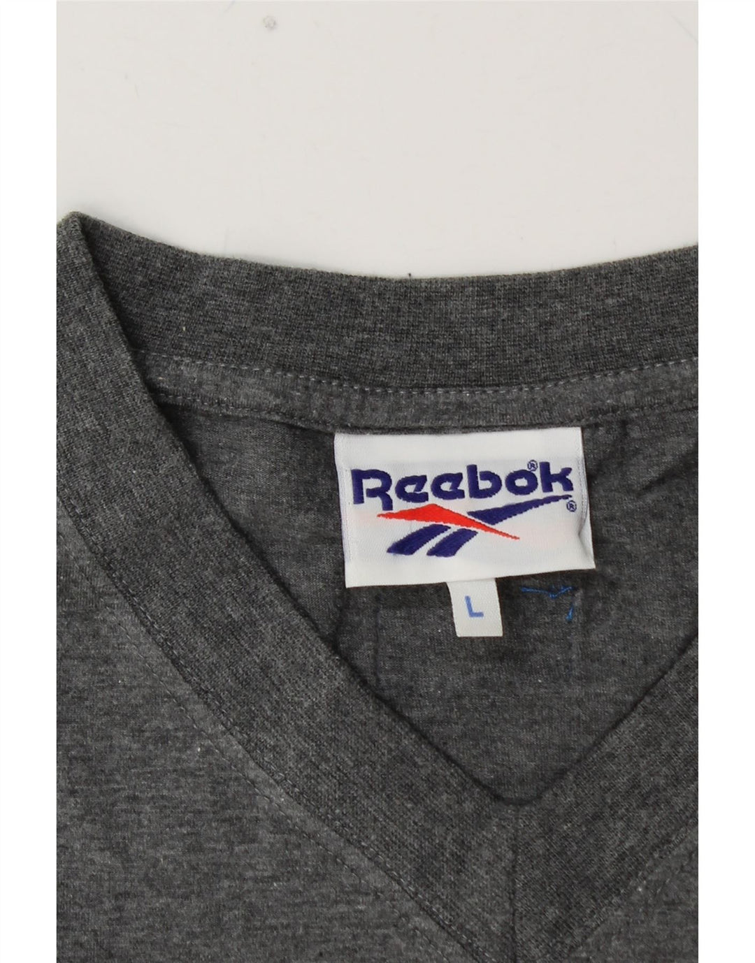 REEBOK Herre T-Shirt Top Stor Grå Bomuld