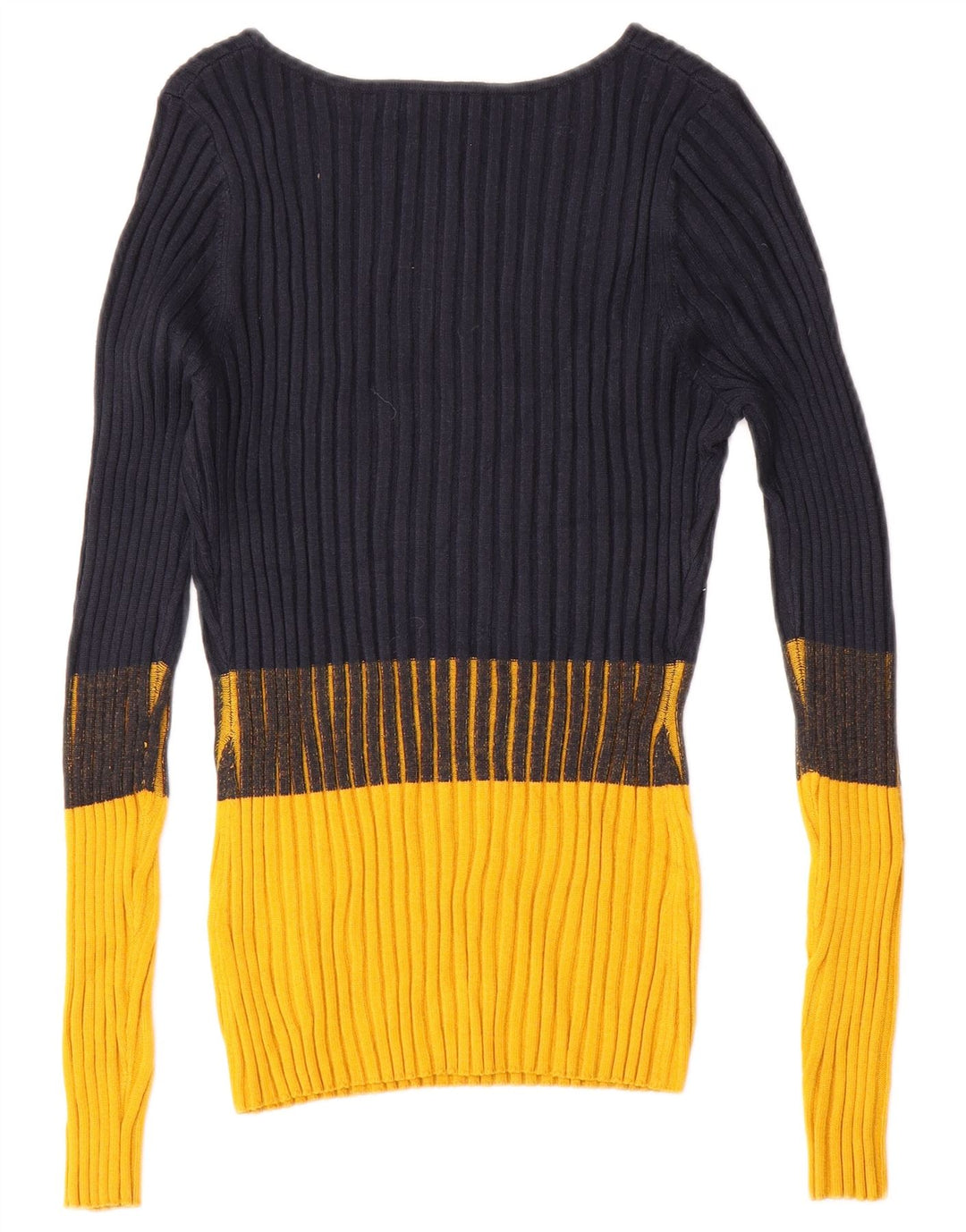 Karen Millen Dame Boat Neck Jumper Sweater UK 12 Medium Navy Blue