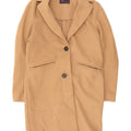 Marks & Spencer Dame Overfrakke UK 8 Small Beige
