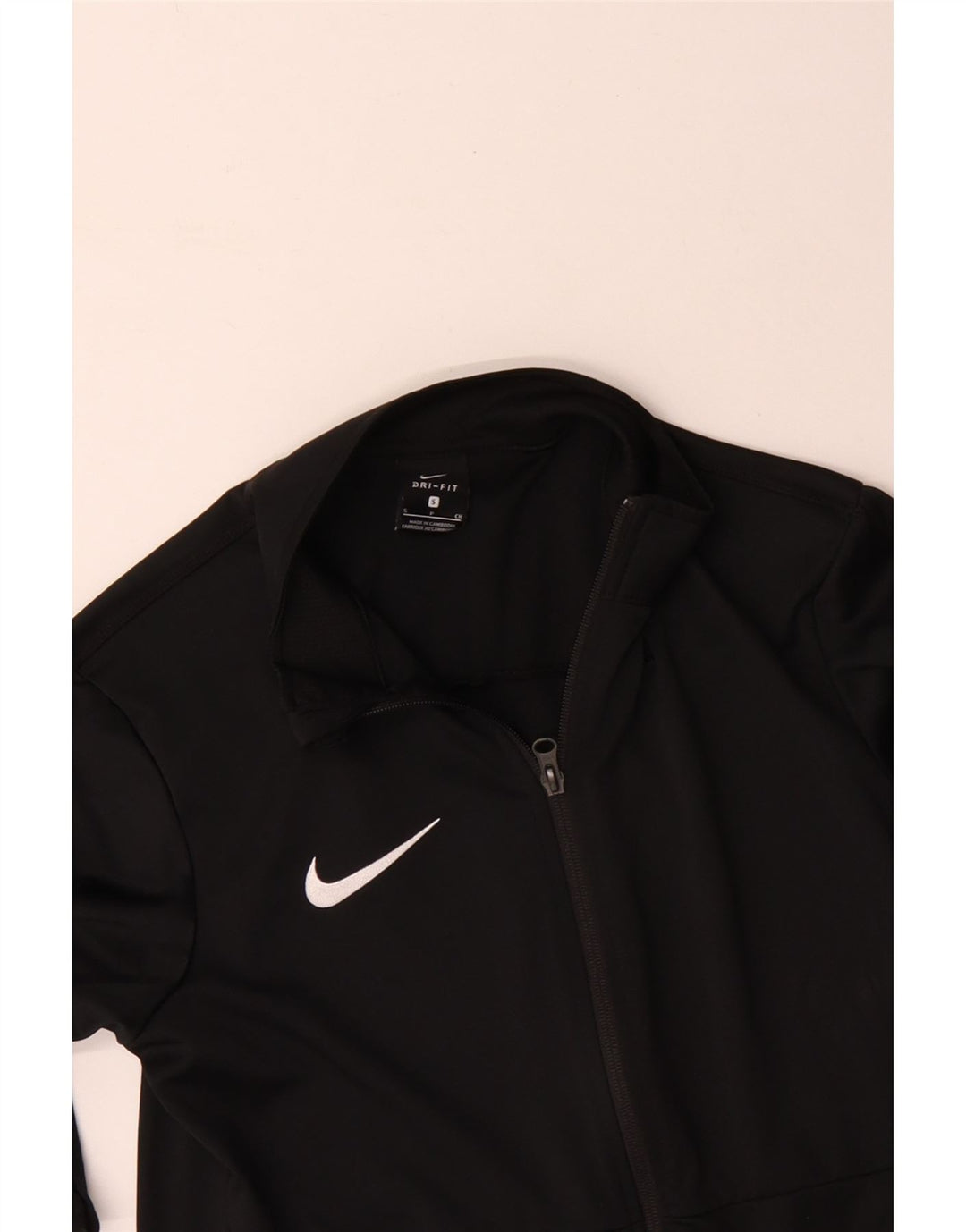 Nike herre Dri Fit træningsdragt topjakke lille sort polyester