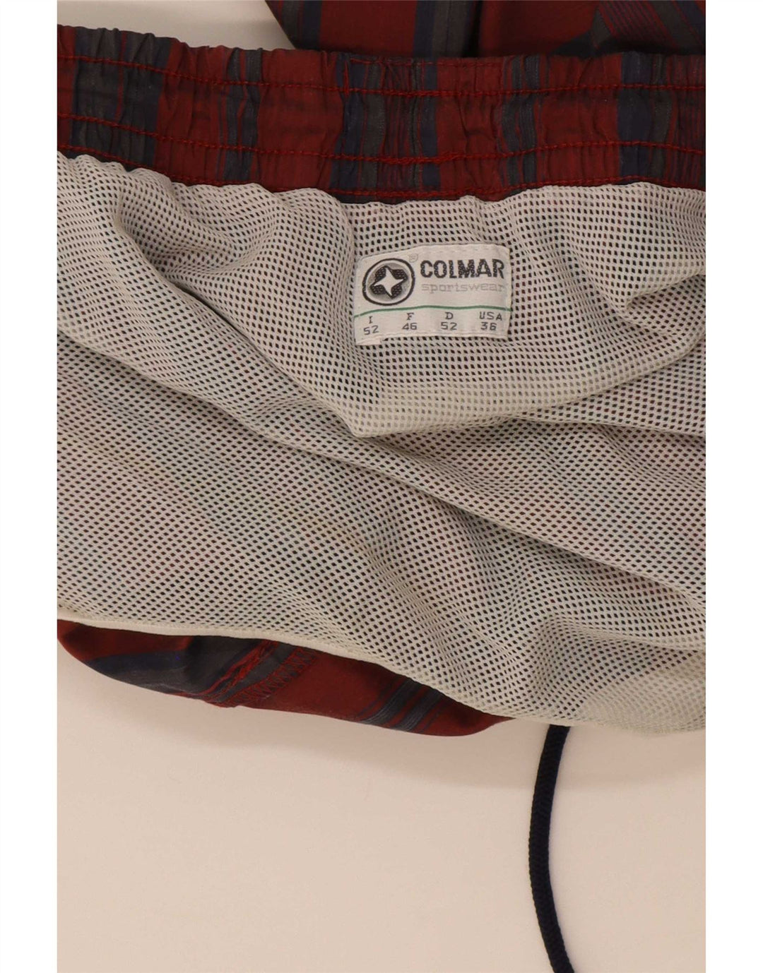 Colmar Badeshorts til mænd IT 52 Stor rødstribet polyamid