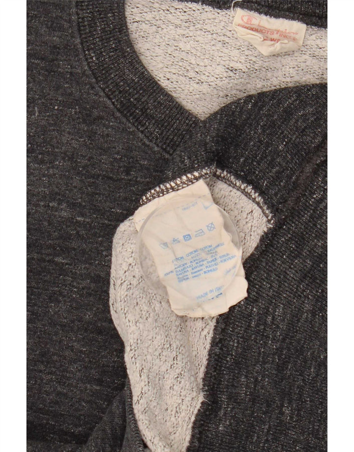 Champion Herre Crew Neck Jumper Sweater Medium Grey Flecked Bomuld