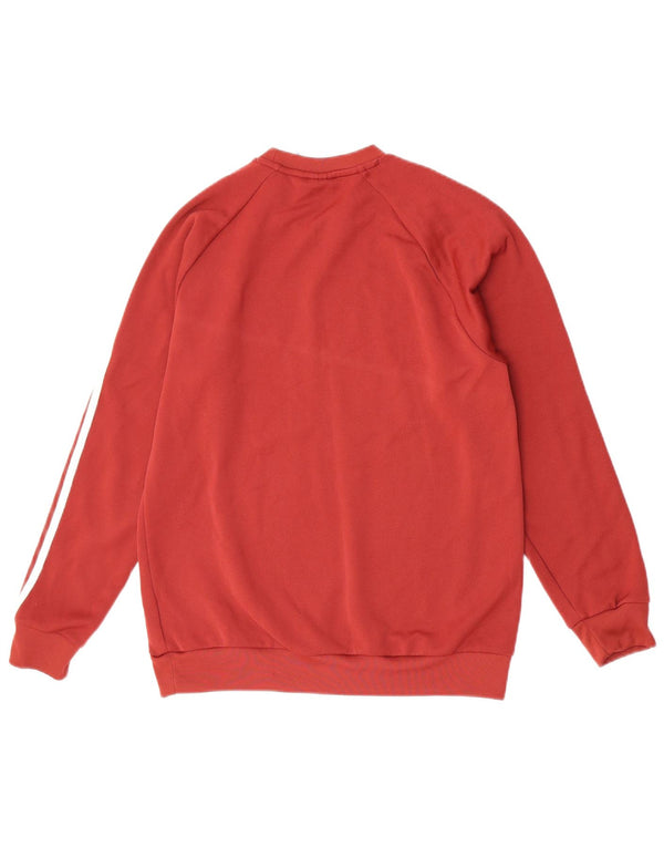 Adidas Sweatshirt Jumper Medium Rød Polyester til mænd