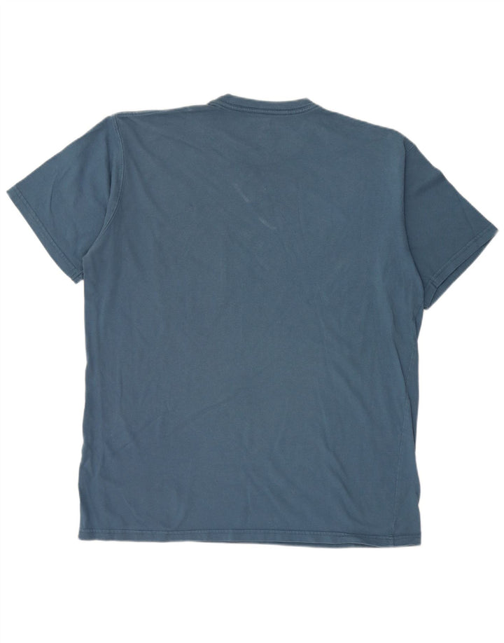 Russell Athletic Herre T-Shirt Top Stor Blå Bomuld