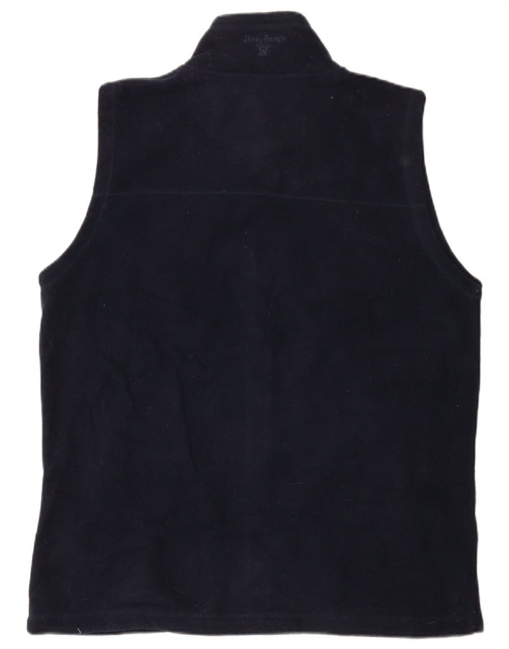 James Pringle Herre Fleece Gilet UK 38 Medium Navy Blue Polyester