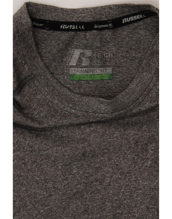 RUSSELL ATHLETIC Mens Training Vest Top UK 34/36 Small Grey Polyester Vintage Russell Athletic and Second-Hand Russell Athletic from Messina Hembry 