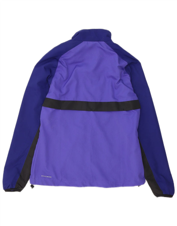 Reebok Womens Oversized træningsdragt Top Jacket UK 10 Small Purple Colourblock