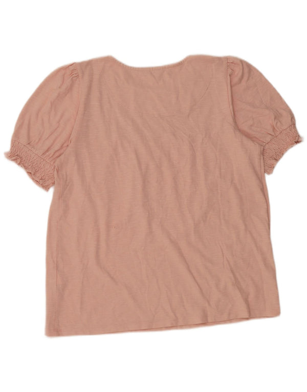 Joules Damebluse Top UK 12 Medium Pink Bomuld