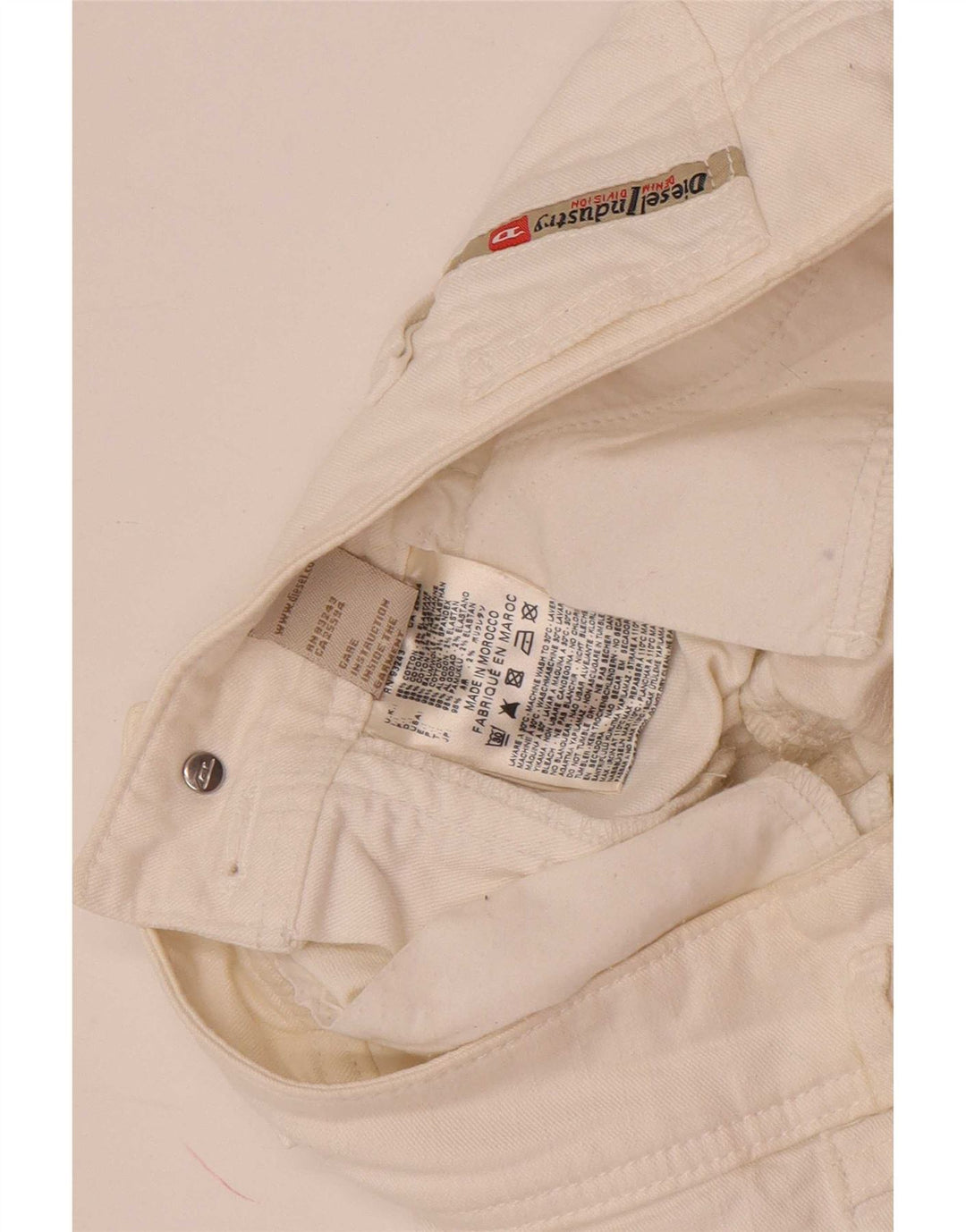 Diesel Dame Slim Jeans W28 L33 Hvid Bomuld