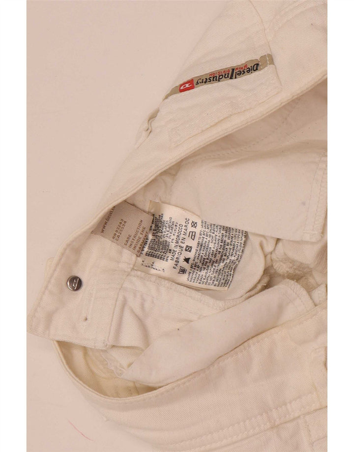 Diesel Dame Slim Jeans W28 L33 Hvid Bomuld