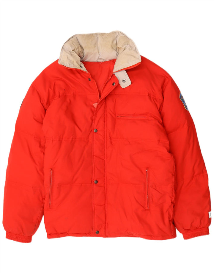 Ellesse Herre polstret jakke UK 42 XL Rød Bomuld