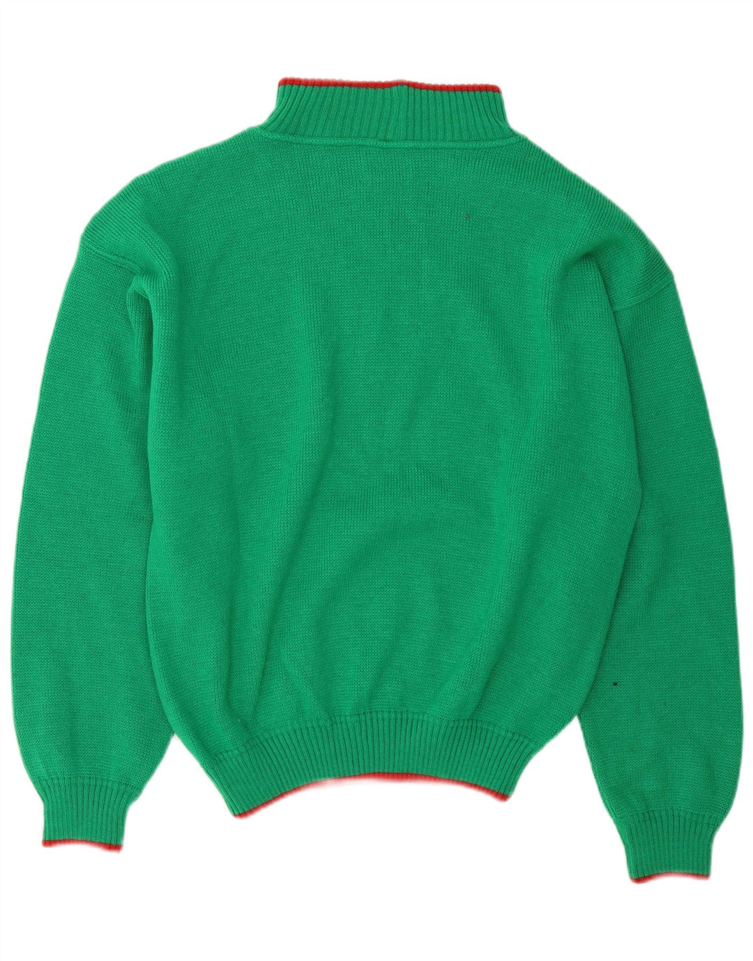 Foxhound Herre Grafisk Turtle Neck Jumper Sweater Stor Grøn Uld