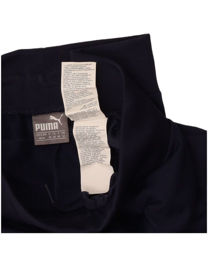 PUMA Womens Tracksuit Trousers UK 12 Medium Navy Blue Polyester