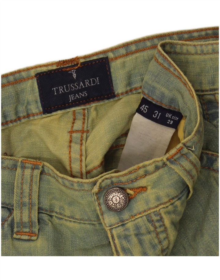 Trussardi Straight Jeans til mænd W29 L34 Green Tie Dye