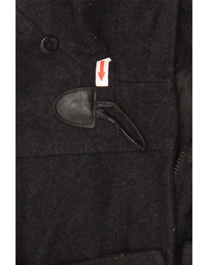 Nautica Dame Duffel Coat UK 14 Medium Sort Uld