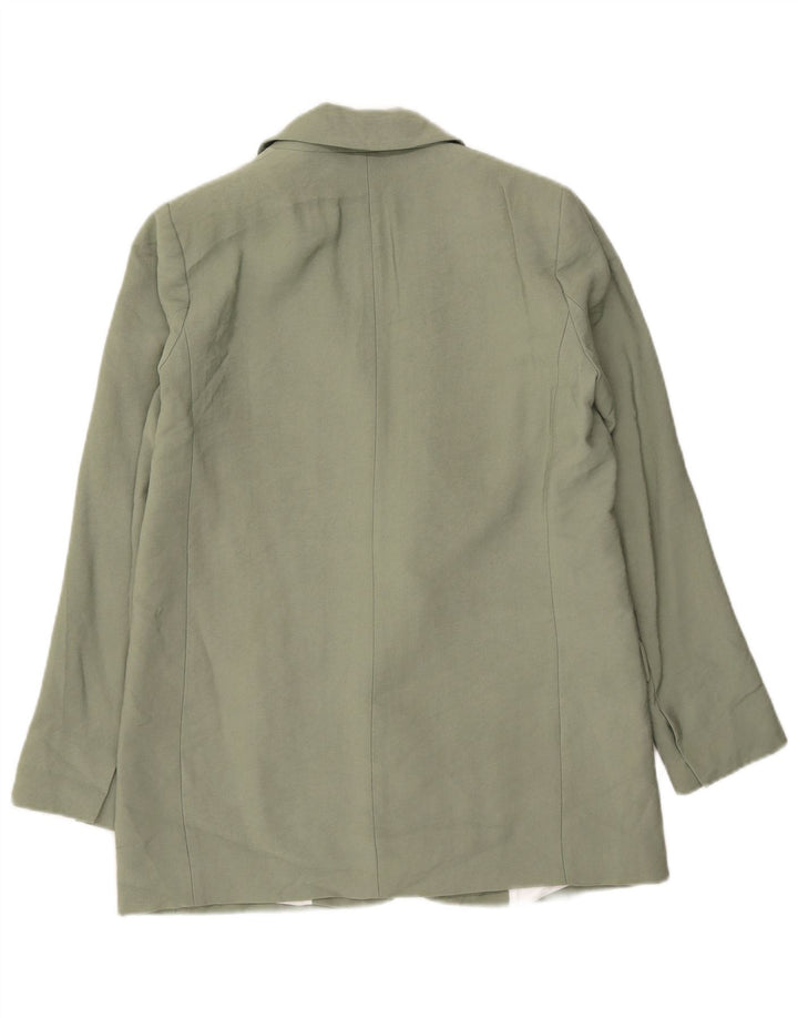 Zara Dame 1 Knap Blazer Jacket UK 10 Lille Grøn