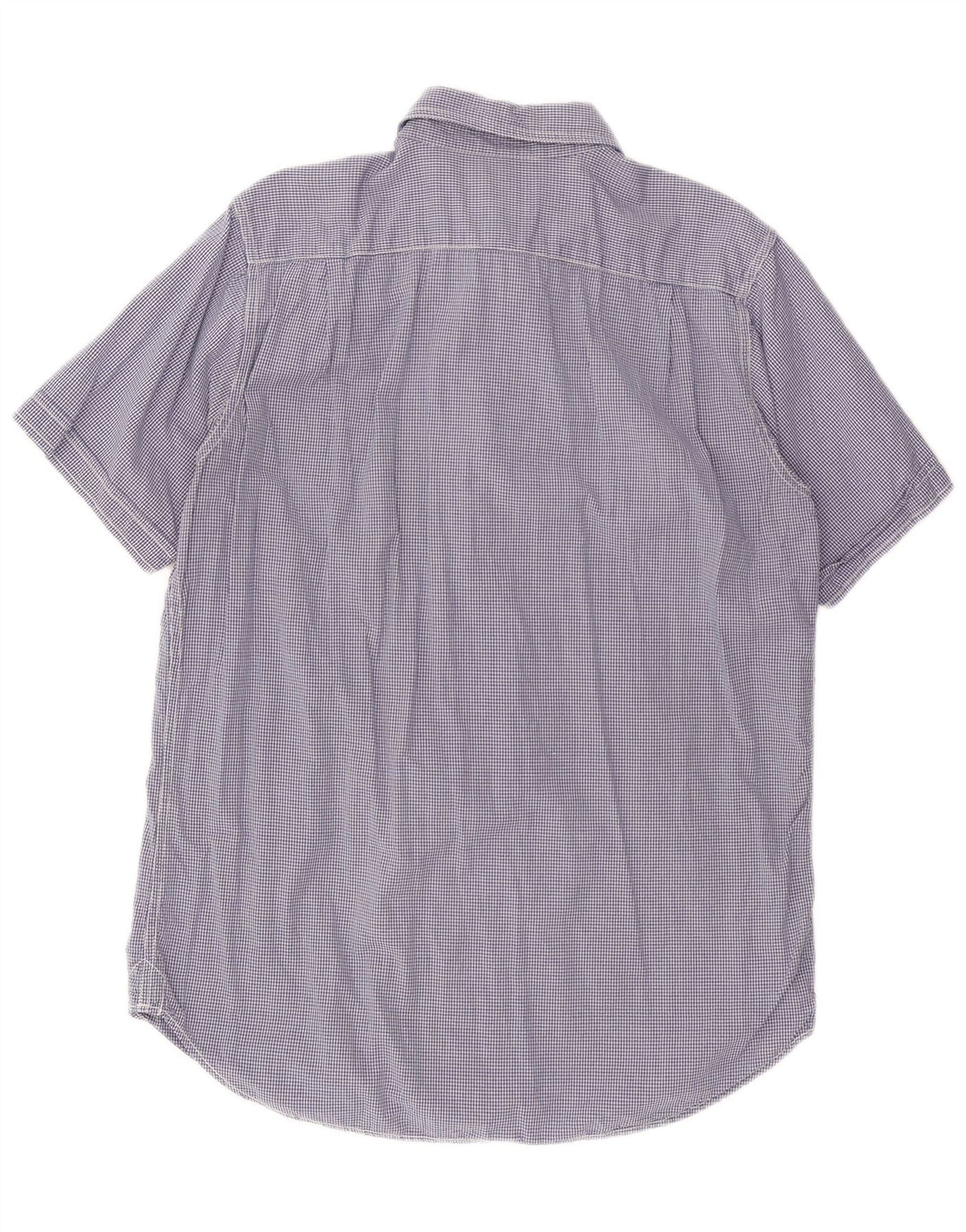 WOOLRICH Kortærmet Herreskjorte XL Marineblå Gingham