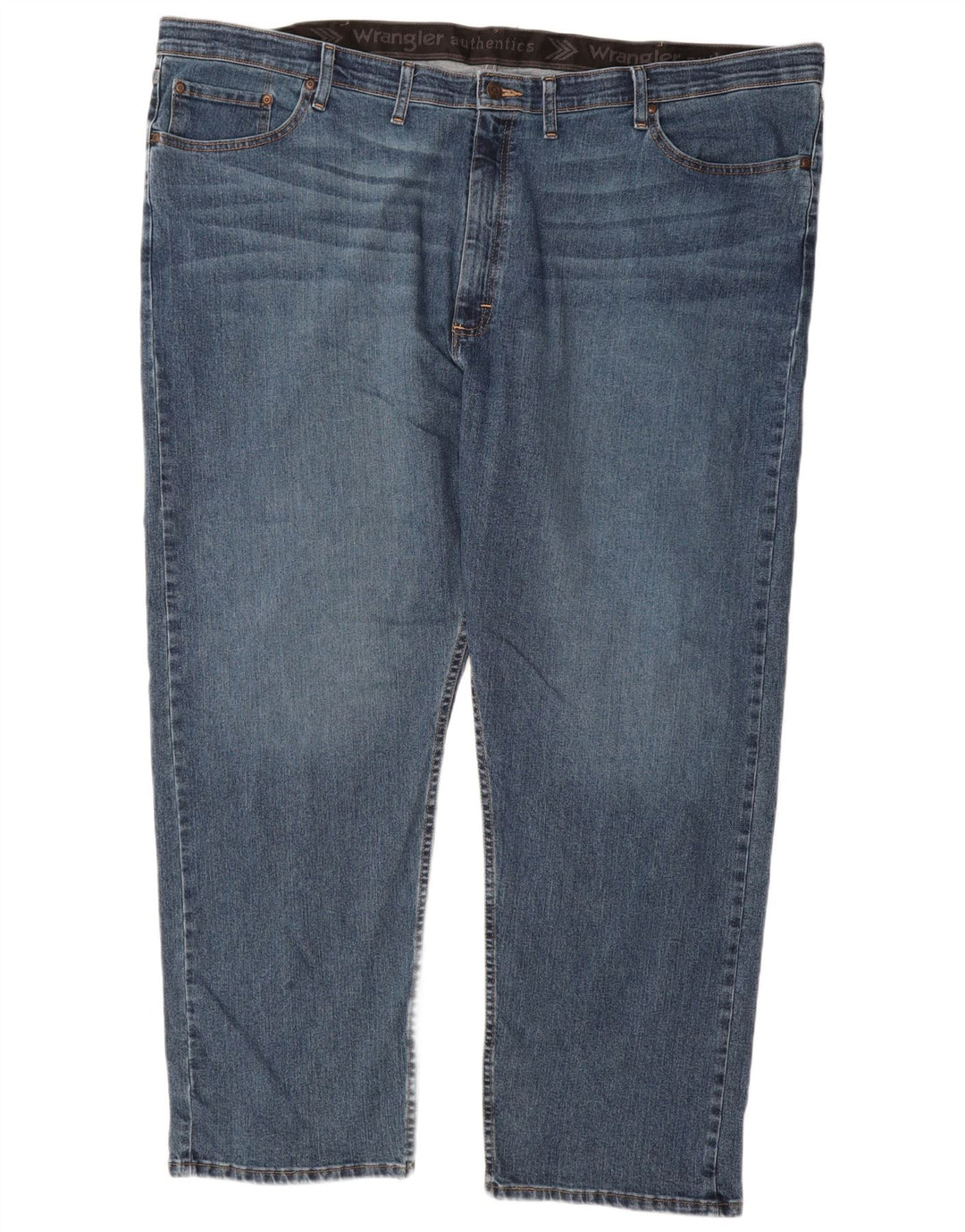 Wrangler Straight Jeans til mænd W48 L30 blå bomuld
