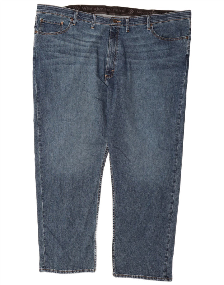 Wrangler Straight Jeans til mænd W48 L30 blå bomuld