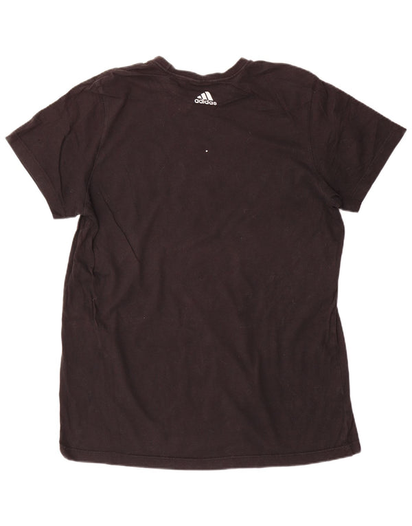 Adidas Grafisk T-shirt top til mænd, stor sort bomuld