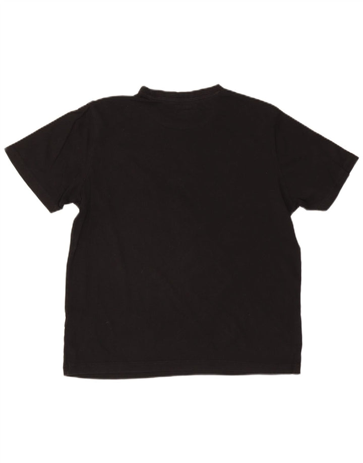 Kappa Herre Grafisk T-Shirt Top Stor Sort