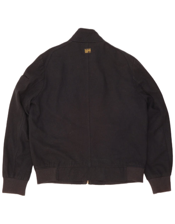 G-Star Herre Bomber Jacket UK 42 XL Navy Blue Wool