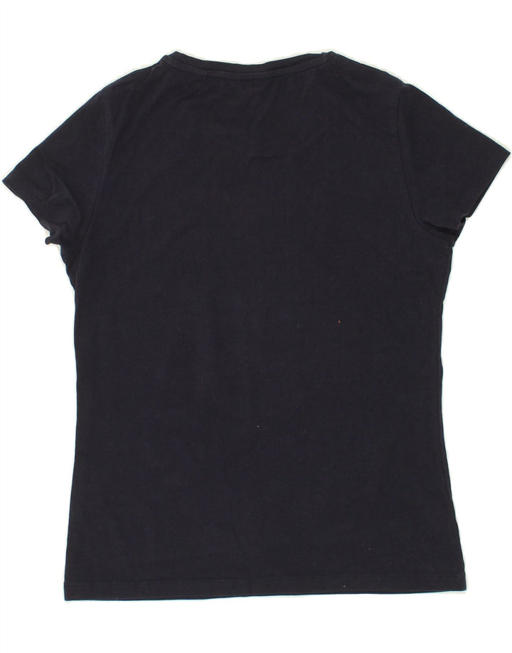 GANT Womens T-Shirt Top UK 10 Small Navy Blue Cotton Vintage Gant and Second-Hand Gant from Messina Hembry 