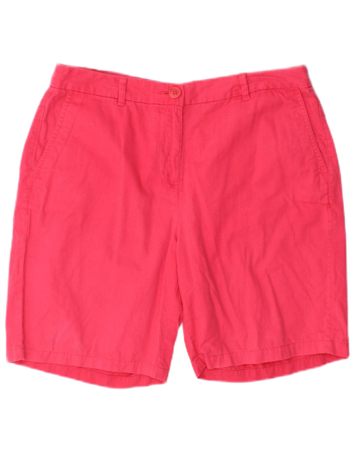 Marks & Spencer Chino Shorts til kvinder UK 12 Medium W30 Pink Bomuld