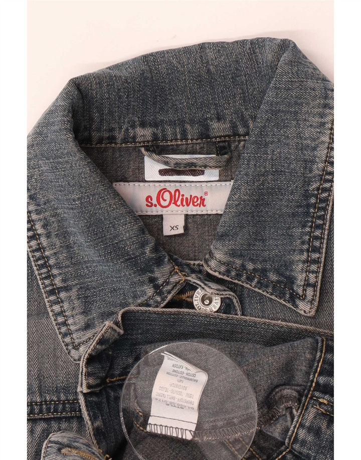 S.Oliver Dame denimjakke UK 6 XS Blå Bomuld