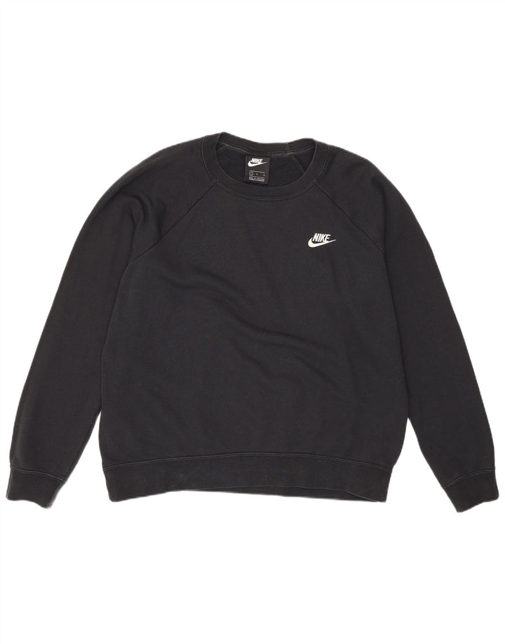 Nike Sweatshirt til mænd, stor sort bomuld