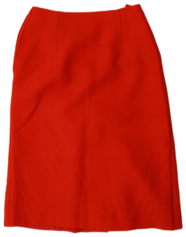 AL DUCA D'AOSTA Dame 5-knaps 2-delt nederdelsæt IT 42 Medium W26 Rød