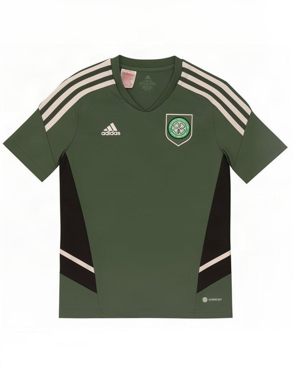 Adidas Boys The Celtic Football Club Grafisk T-Shirt Top 11-12 År Grøn