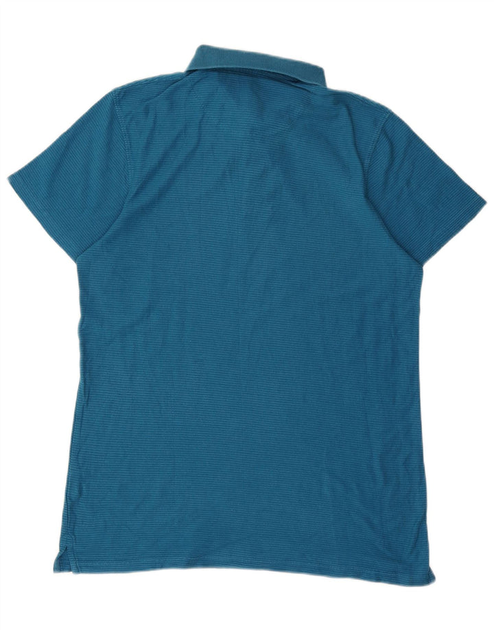 Mountain Warehouse Herre poloshirt Medium Blue Pinstripe Bomuld
