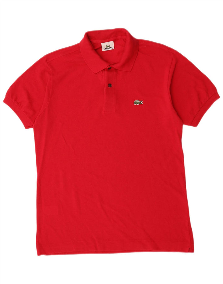 Lacoste herre poloshirt størrelse 4 Medium rød bomuld