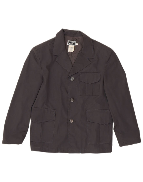 Versace Boys 3-knaps blazerjakke 9-10 år grå polyester