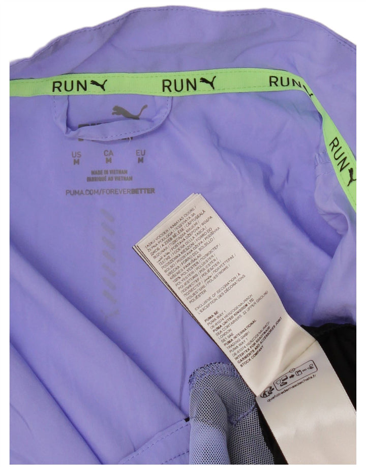 PUMA træningsdragt topjakke til kvinder UK 14 Medium Lilla Colourblock Polyester