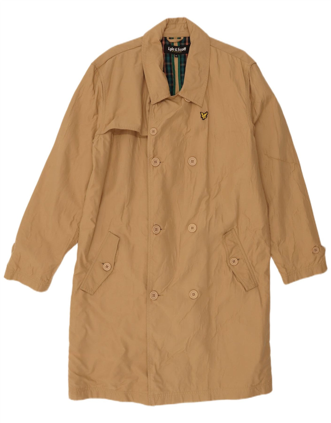 Lyle & Scott Trench Coat til mænd UK 42 XL Beige Polyester
