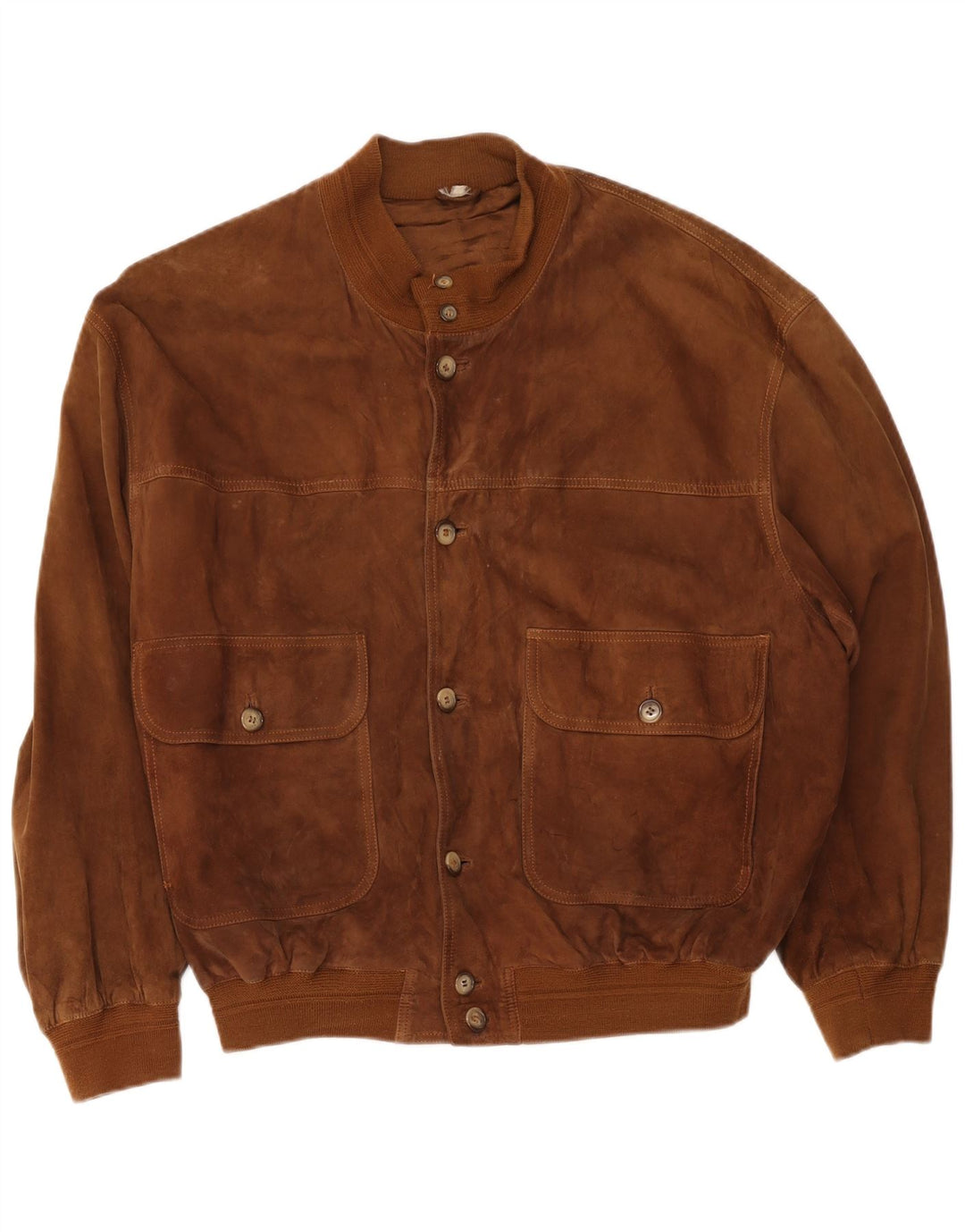 Vintage herre ruskind bomberjakke UK 42 XL Brun