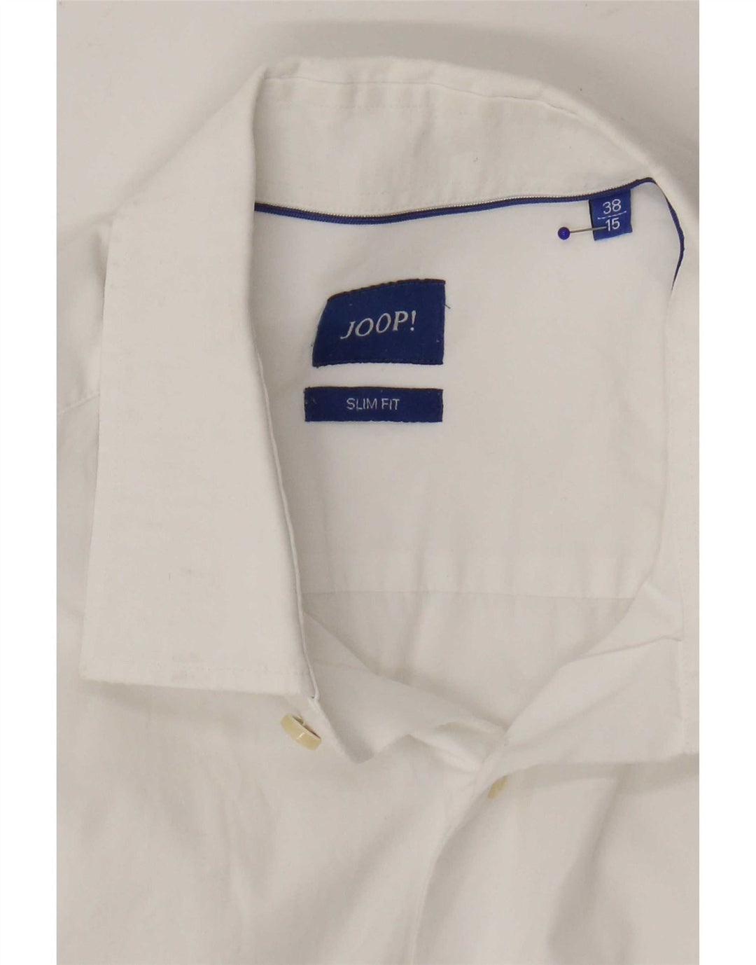 Joop Herre Slim Fit Skjorte Str. 38 15 Medium Hvid Bomuld
