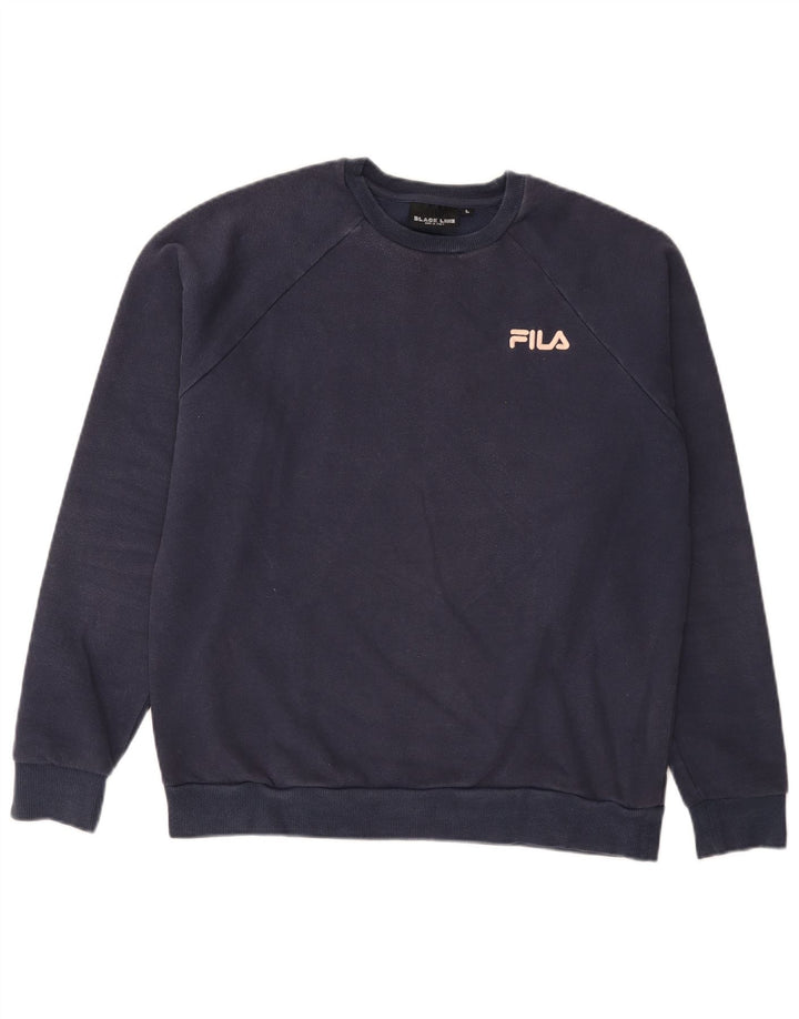 Fila Sweatshirt til mænd Stor marineblå bomuld