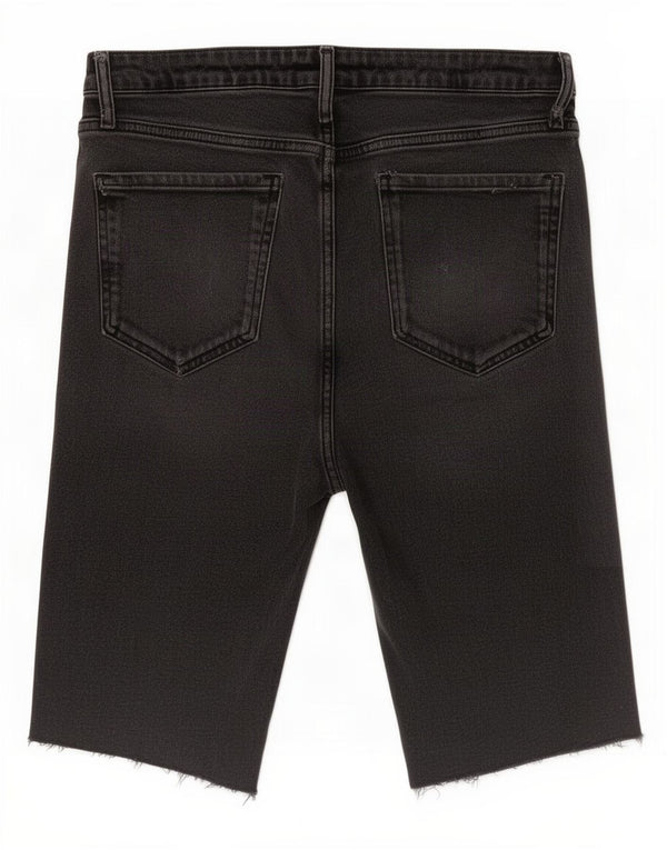 Zara Dame Denim Shorts EU 38 Small W28 Grå