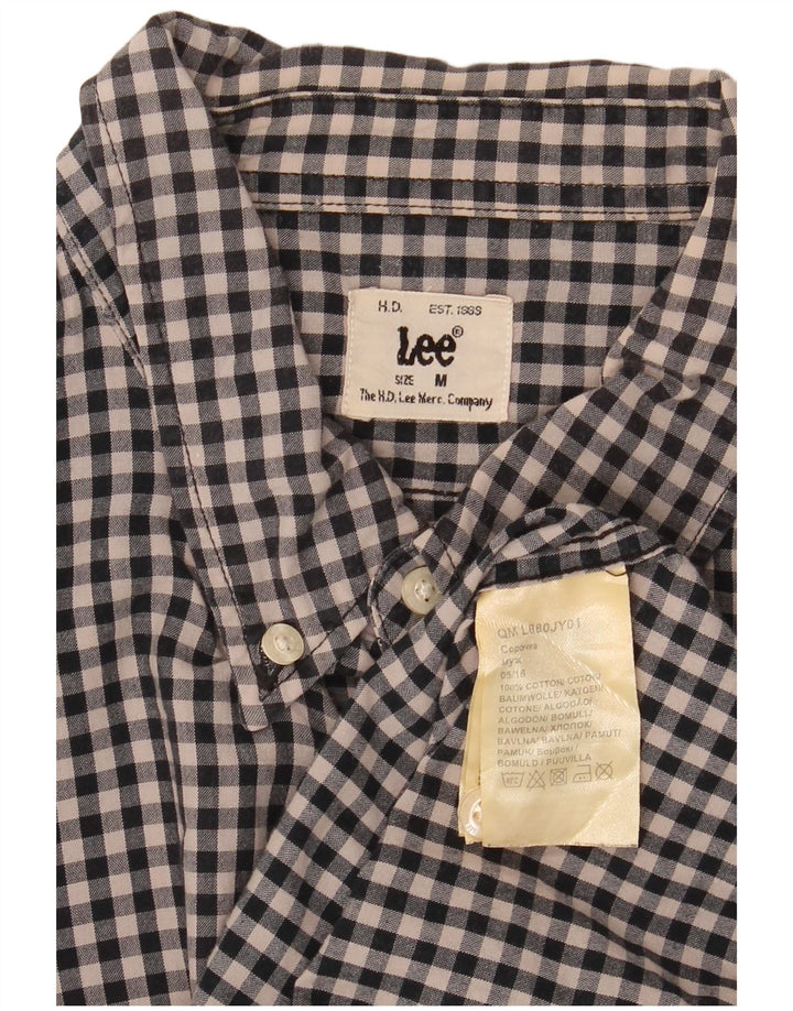 Lee Herreskjorte Medium Sort Gingham Bomuld