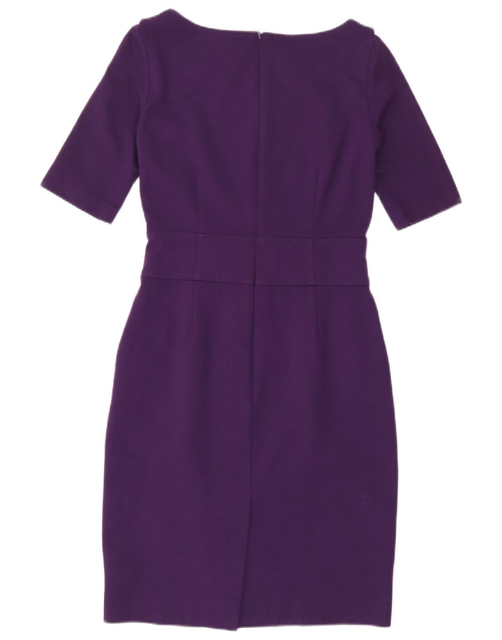Hobbs Womens Sheath Dress UK 10 Small Purple Viscose