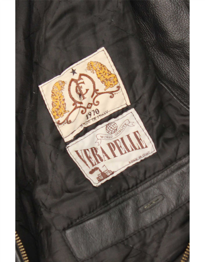 Vintage herre læderjakke UK 36 Small Black