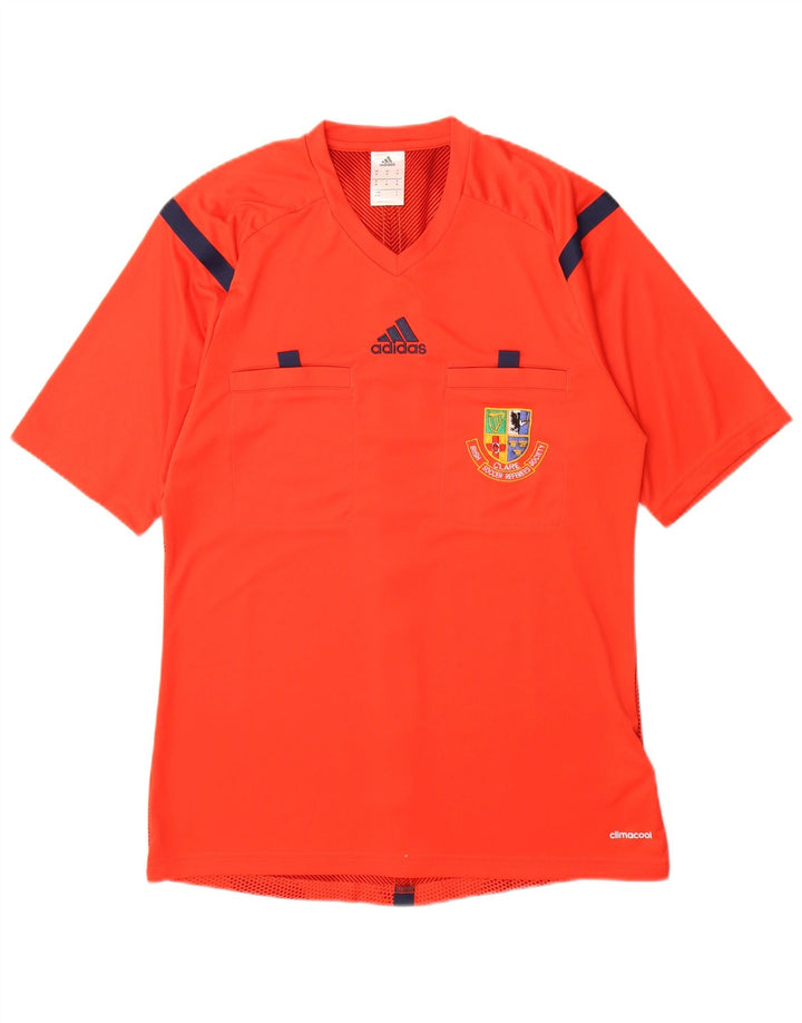 Adidas Herre Irish Clare Grafisk T-Shirt Top Medium Rød Polyester