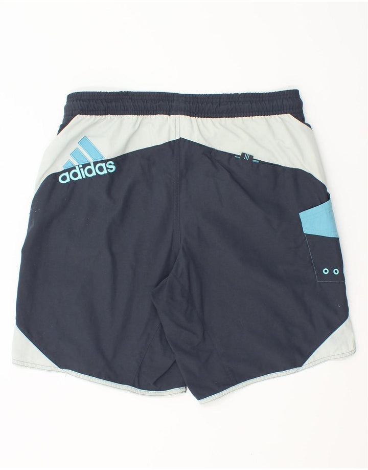 Adidas Badeshorts til mænd Small Navy Blue Colourblock Polyamid
