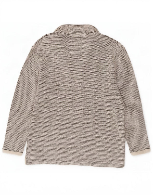 Weird Fish Herre Zip Neck Sweatshirt Jumper XL Grå Bomuld