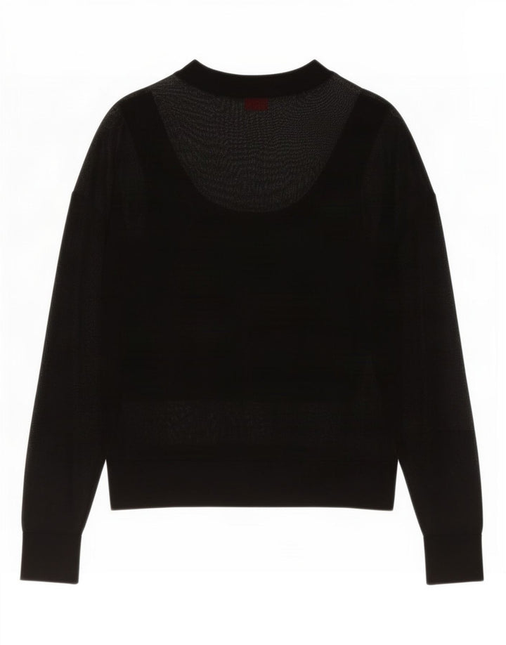 Hugo Boss Dame Top Langærmet UK 14 Medium Sort