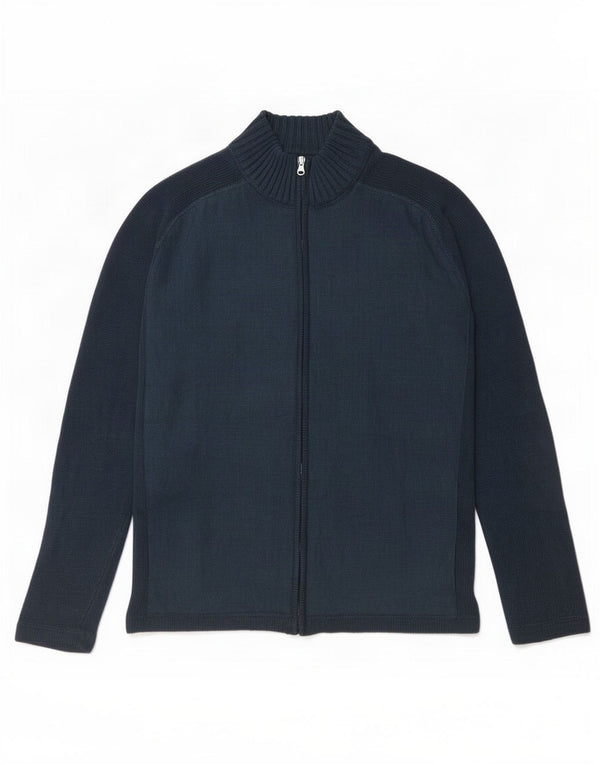 Massimo Dutti Herre Cardigan Sweater Large Navy Blue