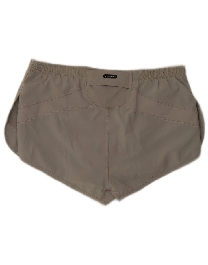 Nike Dame Dri Fit sportsshorts UK 10 Small Grå Polyester